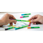 Boîte de 8 stylos Feutre Fibre Combinable Link-It 1,0 assorti Étui chevalet SCHNEIDER