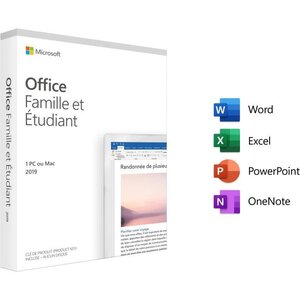 Microsoft office home & student 2019 complète 1 licence(s) français