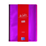Protège-documents oxford le lutin pvc translucide a4 20 pochettes - 40 vues - couleurs assorties - lot de 5