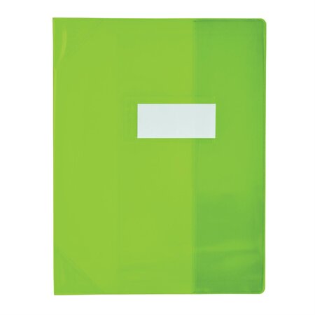 Protège-cahier PVC 150 Strong Line 24x32 cm Marque-page Translucide vert ELBA