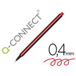 Stylo-feutre pointe fibre fine 0.4 mm coloris rouge Q-CONNECT
