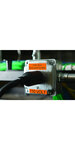 DYMO Rhino - Etiquettes Industrielles Vinyle 12mm x 5.5m - Noir sur Orange