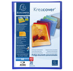 Protège-documents En Polypropylène Semi Rigide Kreacover® Opaque 40 Vues - A4 - Couleurs Assorties - X 20 - Exacompta