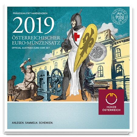 Coffret série euro BU Autriche 2019 (825 ans de la Monnaie d'Autriche)