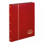 Album pour timbres lotus 32 pages  - rouge
