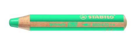 Crayon woody 3 en 1 extra large vert jade clair stabilo
