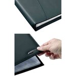Soft Touch livret de présentation aspect lisse A4 36 pochettes noir lisse REXEL