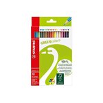 Étui 18 crayons de couleur GREENcolors Recyclés Assortis x 12 STABILO