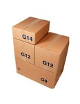 (lot  20 caisses) caisse carton palettisable économique standard 600 x 400 x 200 mm