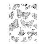Tampons Transparents Papillons - 7X9 Cm