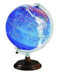 Globe physique et politique lumineux 'Constellation' Ø 30 cm SIGN