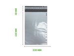 500 Enveloppes plastique opaques éco 60 microns n°2 - 230x330mm