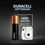 Duracell - NOUVEAU Piles alcalines AA Optimum, 1.5 V LR6 MX1500, paquet de 8