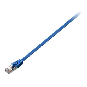 V7 câble réseau blindé cat6 stp 01m bleu