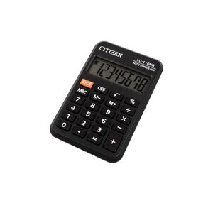 Calculatrice de poche LC-110NR 8 Chiffres 8,8x5,8 cm Noir CITIZEN