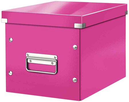 Boîte de rangement Click & Store WOW Cube M, rose LEITZ