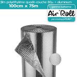 1 rouleau de film bulle d'air largeur 100cm x longueur 75m  - gamme air'roll isotherme