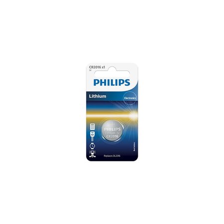 Piles Bouton Longlife 3.0v Coin 1-blister (20.0 X 1.6) Philips - Cr2016/01b