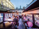 SMARTBOX - Coffret Cadeau Dîner insolite 3 plats avec visite de Paris dans le bus à impériale Le Champs-Élysées -  Gastronomie