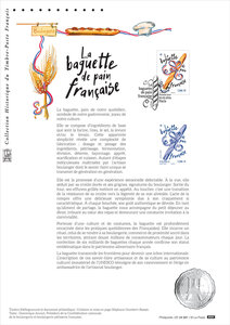 Document philatélique - Baguette de pain française