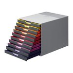 Module de classement Varicolor 10 tiroirs multicolores - Dimensions : L29,2 x H28 x P35,6 cm