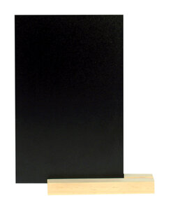 Ardoise mobile avec socle en bois 20 x 12 5 cm