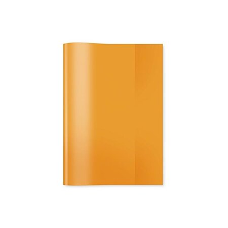 protège-cahiers, format A5, en PP, orange transparent HERMA