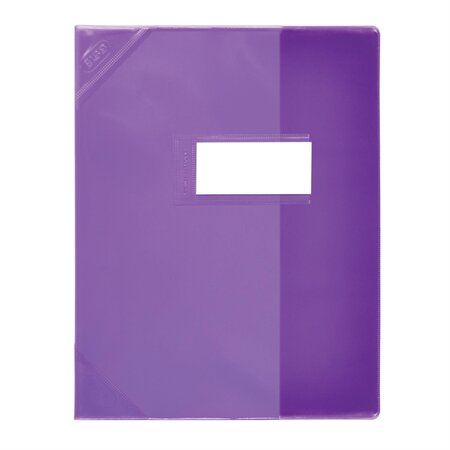 Protège-cahier PVC 150 Strong Line 24x32 cm Marque-page Translucide violet ELBA