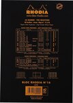 Bloc BLACK N°16 14,8x21cm 80F agrafées 80g Uni RHODIA