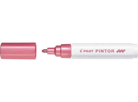 Marqueur à pigment pintor  medium  rose métallique pilot