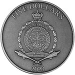 Pièce de monnaie en Argent 5 Dollars g 62.2 (2 oz) Millésime 2023 ODIN