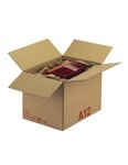(lot  15 caisses) caisse carton palettisable a  norme lne 4c + e 600 x 400 x 200 mm