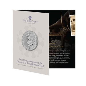 Pièce de monnaie 5 Pounds Royaume-Uni Tombe de Toutânkhamon 2022 BU