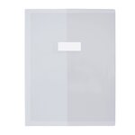 Protège-cahiers 240 x 320 mm Incolore PVC 22/100eme Haute qualité avec rabat ELBA