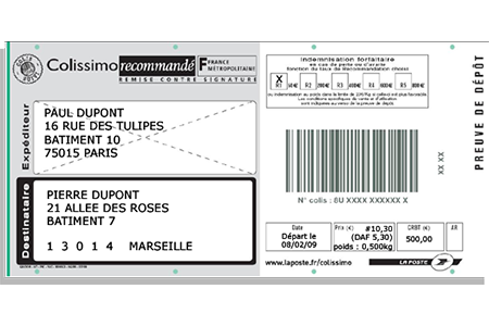 Les règles pour vos étiquettes et liasses de transport