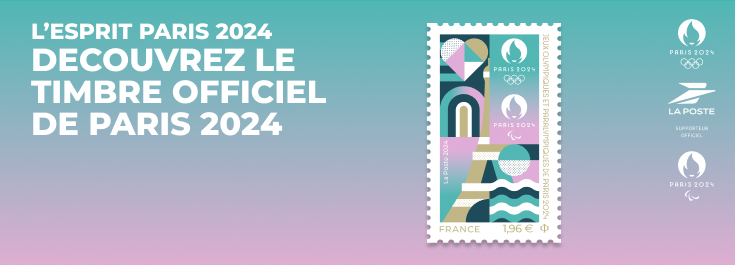 L&apos;esprit Paris 2024  Découvrez le timbre officiel de Paris 2024