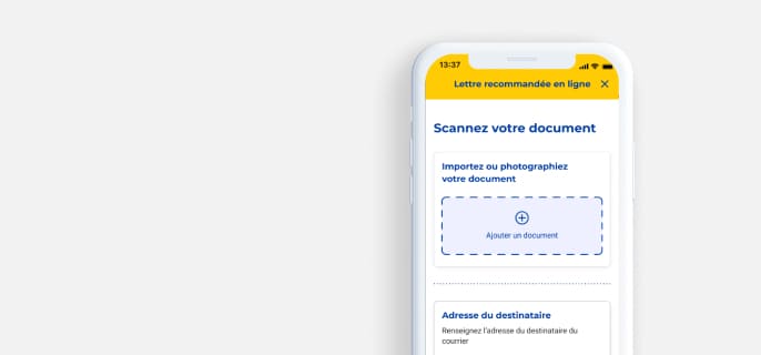 Envoyez votre recommandé depuis l'application La Poste