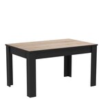 Ensemble séjour enfilade + table haute + vitrine - Décor chêne brossé