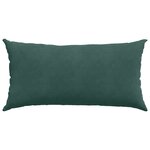 vidaXL Coussins de canapé 2 Pièces Vert foncé 80 x 40 cm