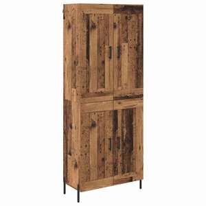 vidaXL Haut Armoire 2 Pièces Bois Ancien Bois d'ingénierie