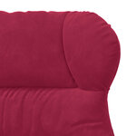 vidaXL fauteuil Bordeaux 69 x 74 x 93 cm Velours
