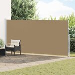 vidaXL Store latéral rétractable 100  polyester fer acier