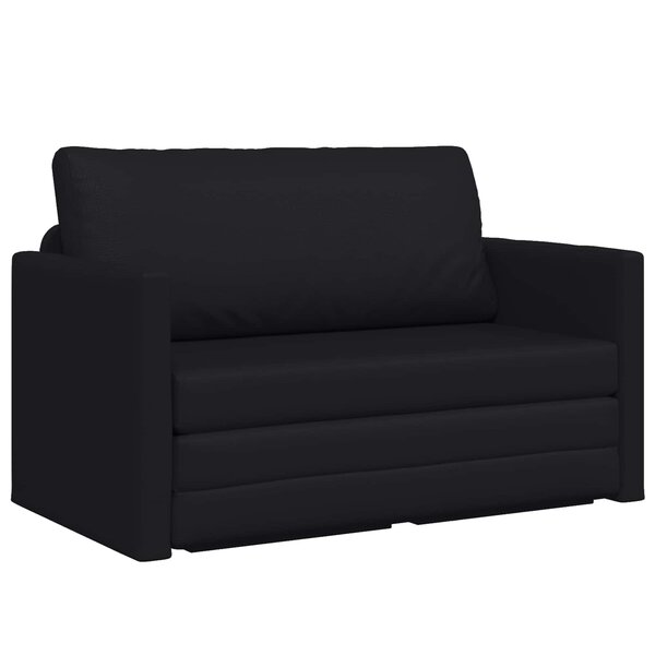 vidaXL Canapé-lit pliant Noir 124 x 71 x 78 cm PVC