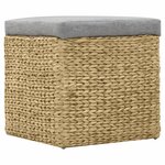 vidaXL Repose-pied lot de 2 Jacinthe d'eau Gris