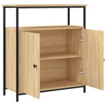 vidaXL Buffet chêne sonoma 70x30x80 cm bois d'ingénierie