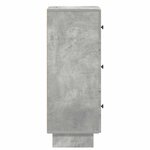 vidaXL Armoire à tiroirs Gris béton 33 x 34 5 x 90 cm