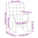 Chaise Relaxante vidaXL en tissu noir ressemblant à la laine bouclée