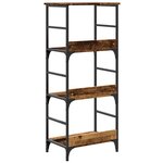 vidaXL Bibliothèque vieux bois 50x33x117 5 cm bois d'ingénierie