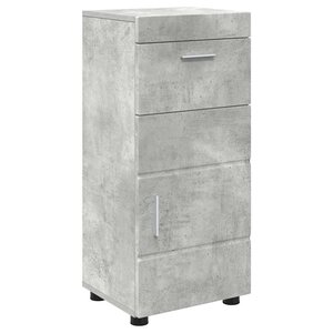 vidaXL Cabinet de salle de bain TULUM Gris béton 37 x 31.5 x 82 cm