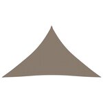 vidaXL Voile de parasol tissu oxford triangulaire 2 5x2 5x3 5 m taupe